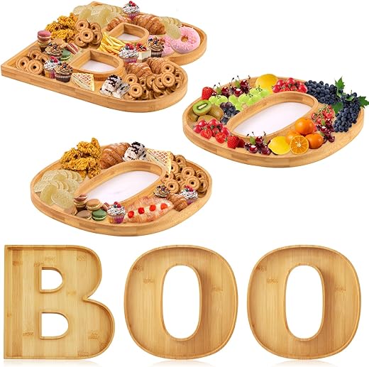 PEUTIER Halloween Cheese Board Wooden Serving Platter