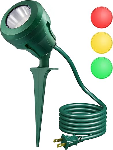DEWENWILS Halloween Christmas Waterproof LED Spotlight, 400LM