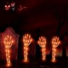 Hulaed Halloween Light-Up Skeleton Arm Decorations