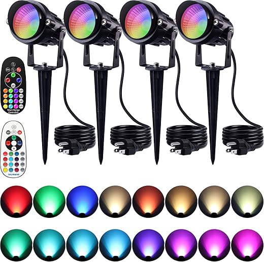 SUNVIE Halloween Outdoor RGB Landscape Lights