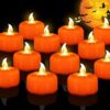 CESOF Halloween Pumpkin LED Flameless Candles
