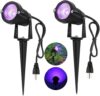 Uiexer Halloween UV LED Blacklight Landscape Lights