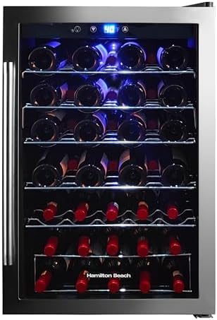 Hamilton Beach 43-Bottle Wine Cooler Fridge Cellar - Image 2