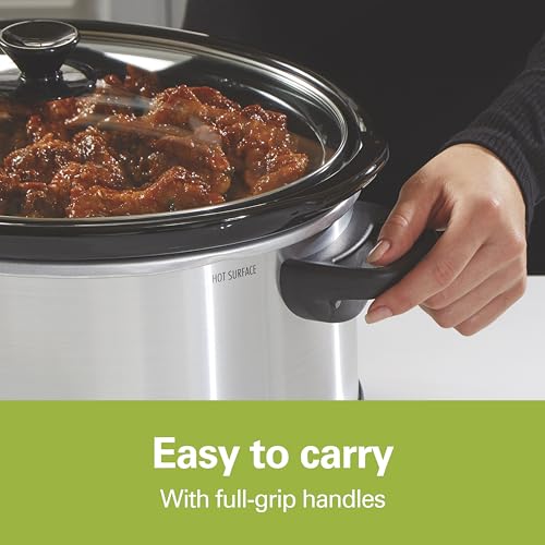 Hamilton Beach Programmable Slow Cooker, 4 Quart, Silver - Image 5