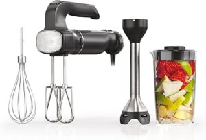 Ninja Hand Mixer & Immersion Blender Combo, 750-Peak-Watt