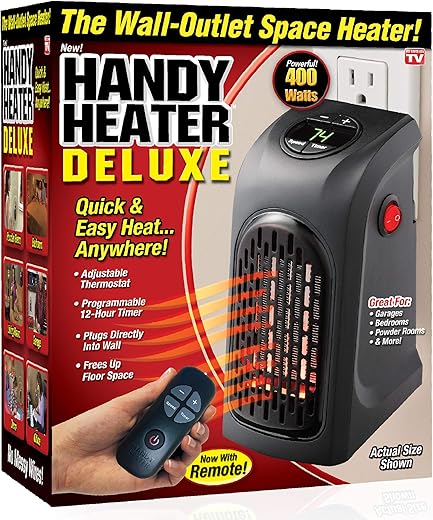 Ontel Handy Heater Deluxe With Remote