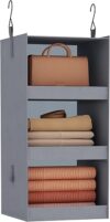 FLYBOX Hanging Closet Organizer, 3 Shelf Sturdy Shelves