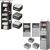 Pipishell Hanging Closet Organizer 6-Shelf With Drawers
