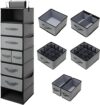 LOVSTORAGE Hanging Closet Organizer With Drawers