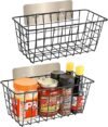 Ptinyiv Hanging Wall Wire Storage Baskets