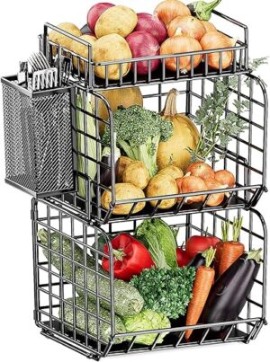 JANE EYRE Hanging Wire Fruit & Vegetable Basket