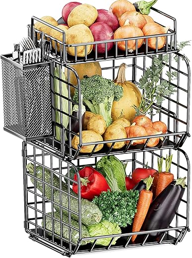 JANE EYRE Hanging Wire Fruit & Vegetable Basket