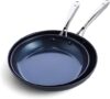 Blue Diamond Hard Anodized Ceramic Nonstick Skillet Set