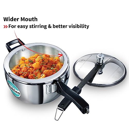 HAWKINS 3.5 Litre Triply Stainless Steel Cooker HSST35 - Image 3