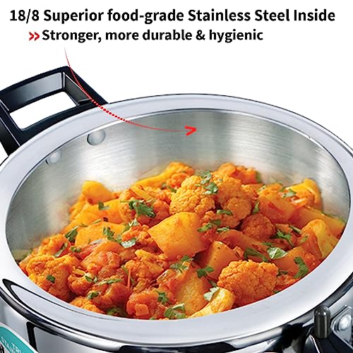 HAWKINS 3.5 Litre Triply Stainless Steel Cooker HSST35 - Image 5