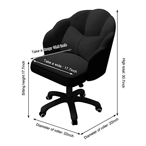 HDHNBA Desk Butterfly Mid-Back Upholstered Chair - Image 2