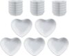 SOCOSY Heart-shaped Ceramic Sauce Dish Set