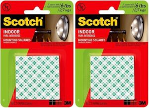 3M Heavy Duty 1-Inch Mounting Squares