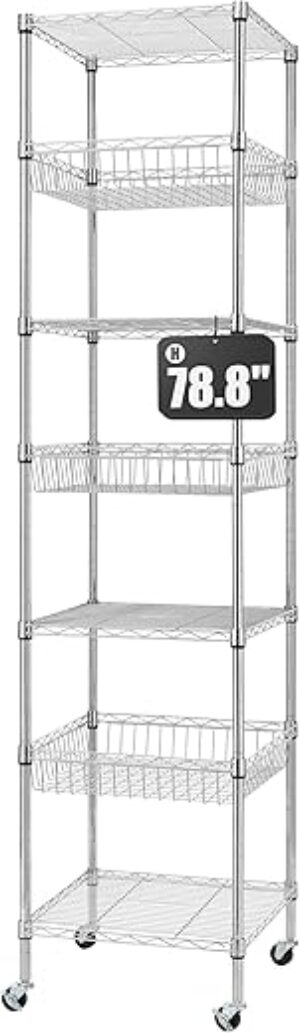 Finnhomy Heavy Duty 7 Tier Wire Shelving