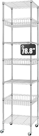 Finnhomy Heavy Duty 7 Tier Wire Shelving