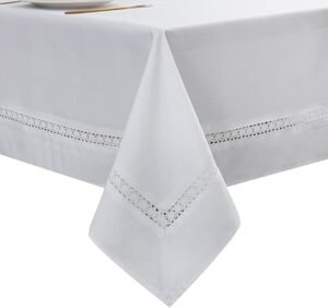 EHouseHome Heavy Duty Fabric Tablecloth With Lace