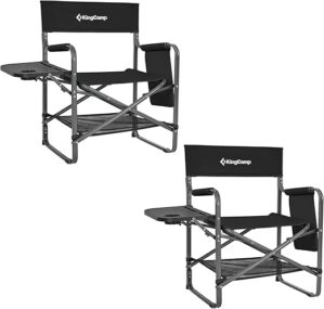 KingCamp Heavy Duty Folding Director Chair 2-Pack