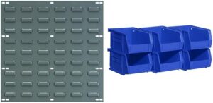Akro-Mils Heavy Duty Wall Mount Steel Louvered Panel, 4 Pack