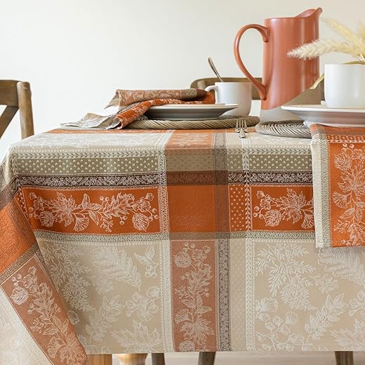 Benson Mills Heirloom Harvest Jacquard Fabric Tablecloth