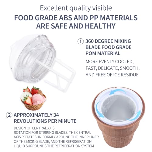 Hemandi Ice Cream Maker, 450ml Family Capacity - Image 5