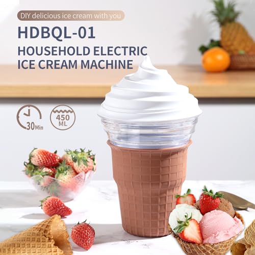 Hemandi Ice Cream Maker, 450ml Family Capacity - Image 2