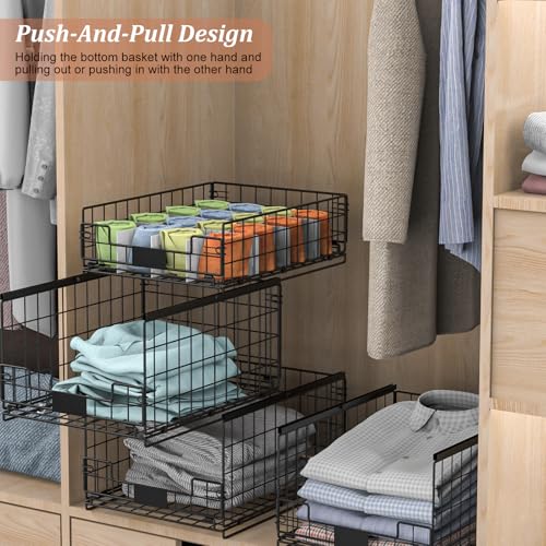 Hencawima Sliding Closet Organizers And Storage Baskets - Image 5