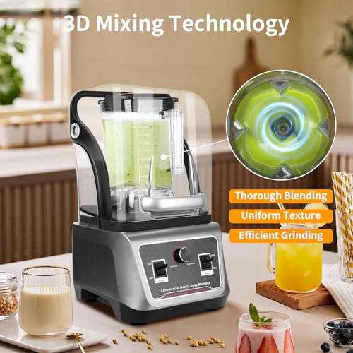 Hijolla Quiet Professional Blender With Soundproof Shield - Image 3
