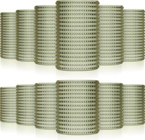 Foaincore Hobnail Vintage Glassware Set, Green