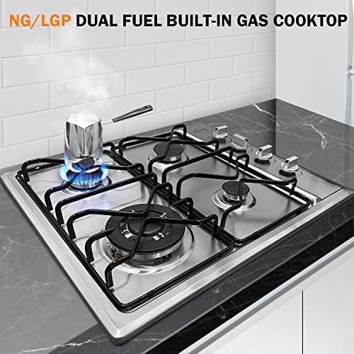 Hobsir hob 4 Burner Stainless Steel Gas Cooktop - Image 2