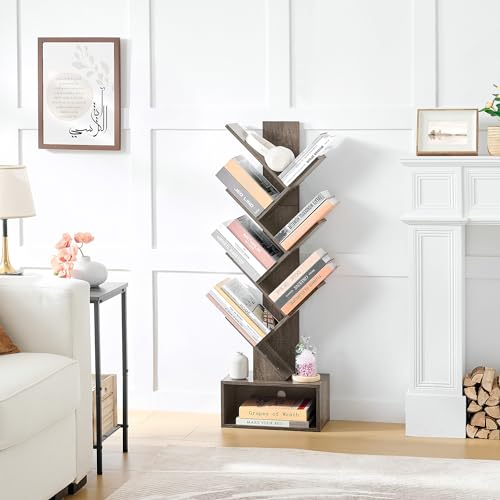 Hoctieon 6 Tier Tree Bookshelf With Drawer - Image 5