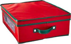 Household Essentials Holiday China Dinnerware Storage Chest