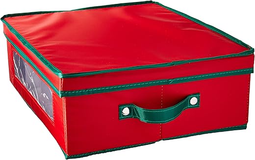 Household Essentials Holiday China Dinnerware Storage Chest
