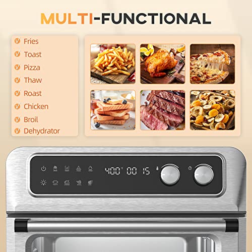 HOMCOM Air Fryer Toaster Oven, 21QT 8-In-1 - Image 3