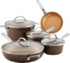 Ayesha Home Collection Nonstick Cookware Set, 9 Piece