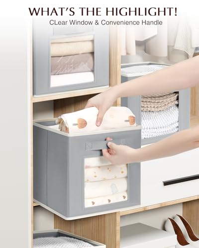 Homsorout Cube Storage Bins With Window - Image 3