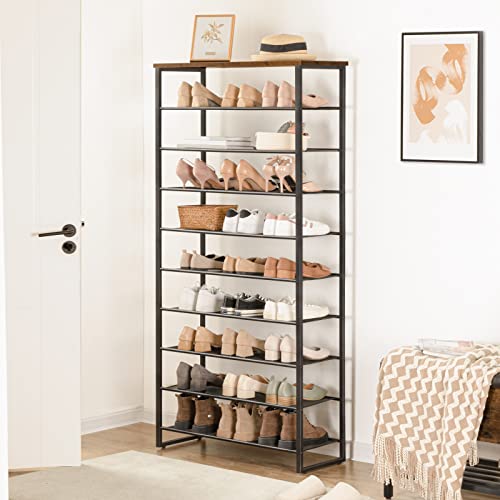 HOOBRO 10-Tier Shoe Rack, Large Capacity Organizer - Image 2