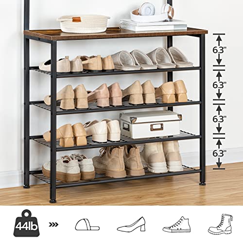 HOOBRO Coat Rack With Shoe Rack And Bench - Image 3