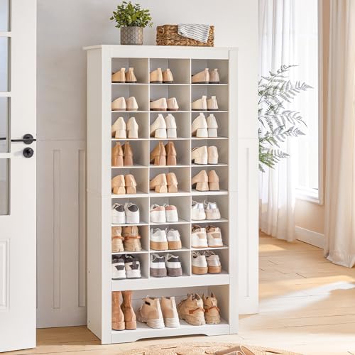 HOOBRO Tall Shoe Cabinet With 24 Cubbies WT24SC01 - Image 2