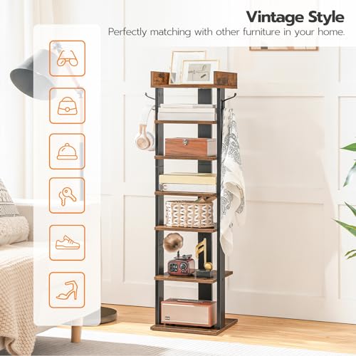 HOOBRO Vertical Shoe Rack, 7 Tier Wooden Organizer - Image 4