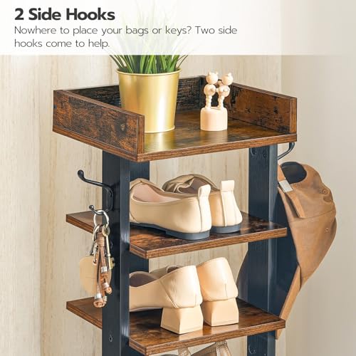HOOBRO Vertical Shoe Rack, 7 Tier Wooden Organizer - Image 5
