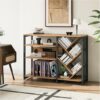 JOINICE Horizontal Bookshelf With LED Lights
