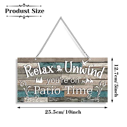 Hotop Patio Wall Art Metal Plaque Sign - Image 2