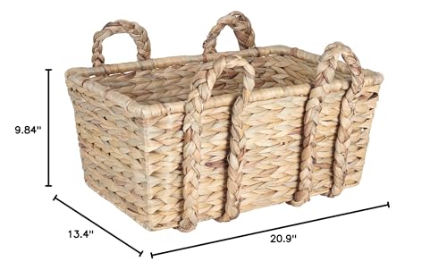 Household Essentials Large Rectangular Floor Storage Basket - Image 5