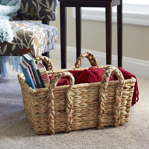 Household Essentials Large Rectangular Floor Storage Basket - Image 2