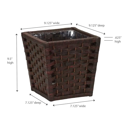 Household Essentials Paper Rope Wicker Waste Basket ML-7031 - Image 3